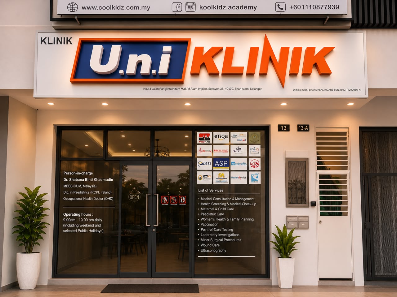 U.N.I Klinik Alam Impian — clinic exterior